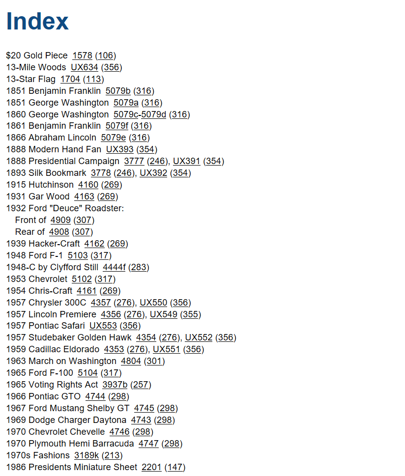 USPS Guide to Stamps